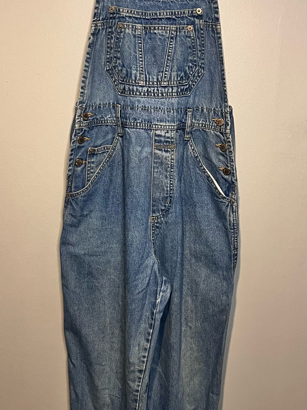 VTG 90s London London Women’s Denim Carpenter Overalls M w/ Adjustable Straps